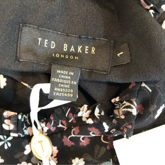 Ted Baker Marcila Hazel High Neck Wide Leg Jumpsuit Office Vacation 0-2 US 1 TB - Picture 11 of 15